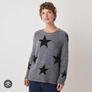 The White Company Star sweater with added sparkle! M